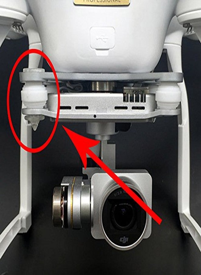 SAMLOO Damping Rubber Balls and Anti-Drop Securing Pins Kit for DJI Phantom 3 / Phantom 2 Professional Advanced Gimbal Mount - Image 3